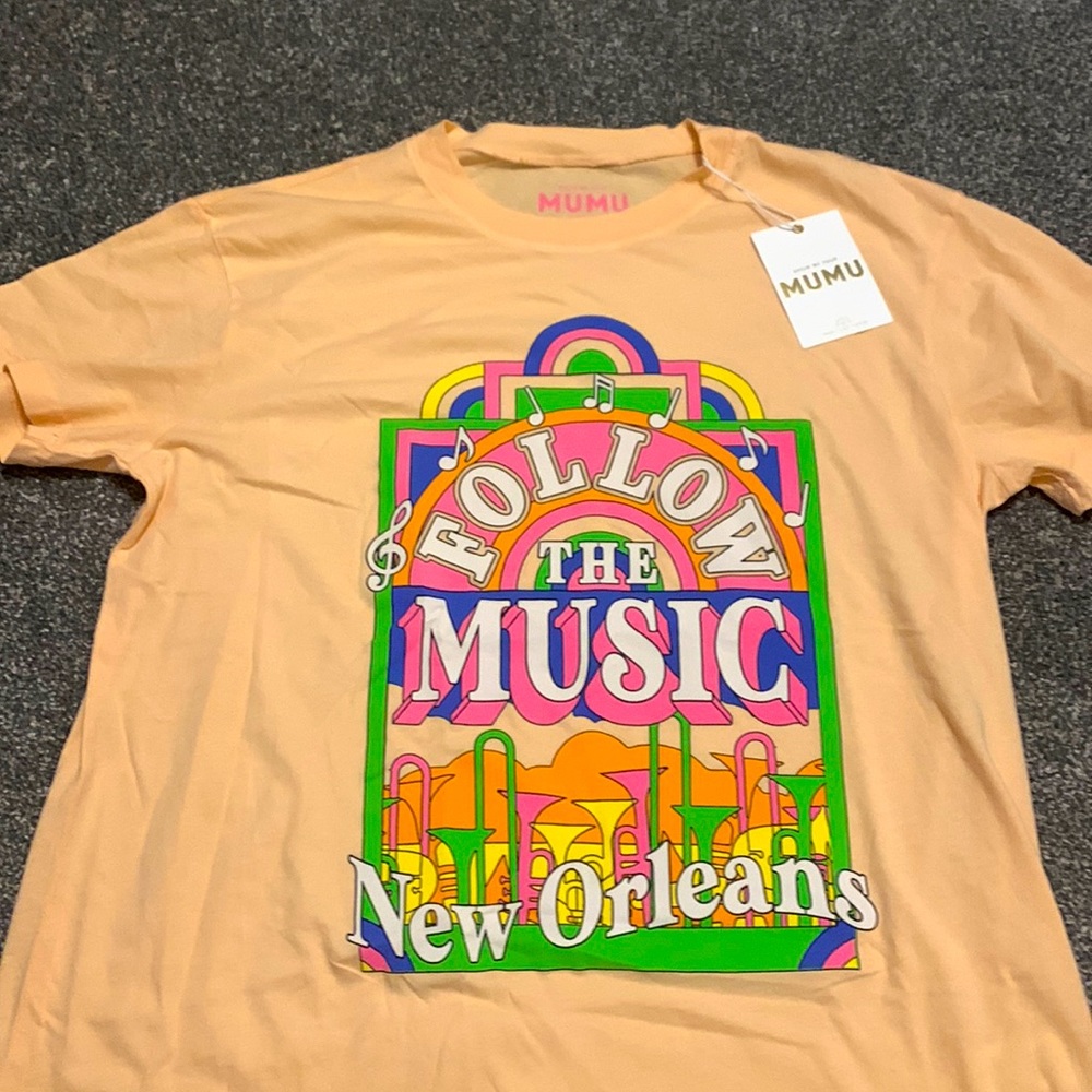 NWT Limited Edition Follow the Music NOLA shirt